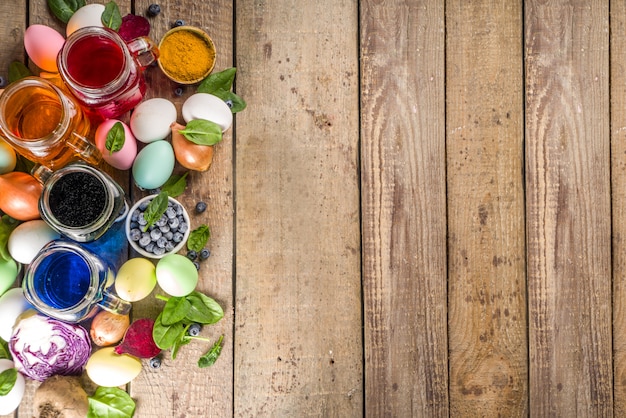 Selecție de ingrediente colorate